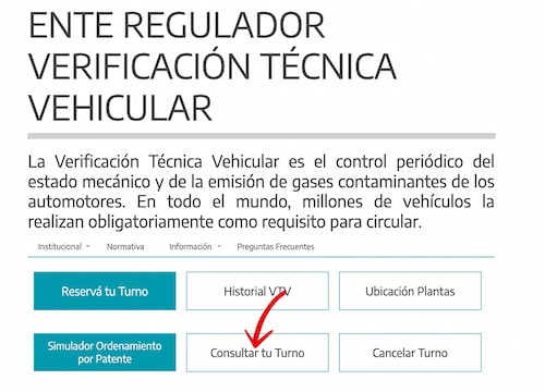 CAMBIAR TURNO VTV Bernal